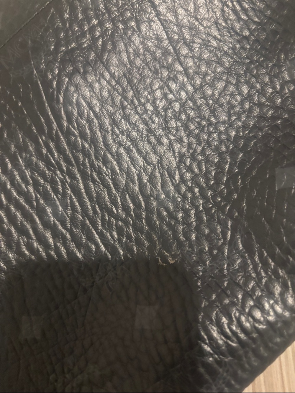MCM Black Textured Leather Crossbody Pouch - Picture 3 of 7